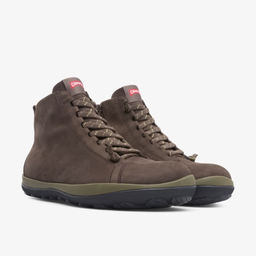 Camper Peu Pista Mens Ankle Boots US-17828 Brown Clearance